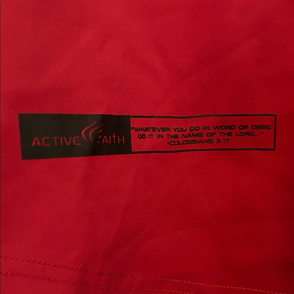 Active Faith Red Sleeveless Hoodie - Picture 5 of 5